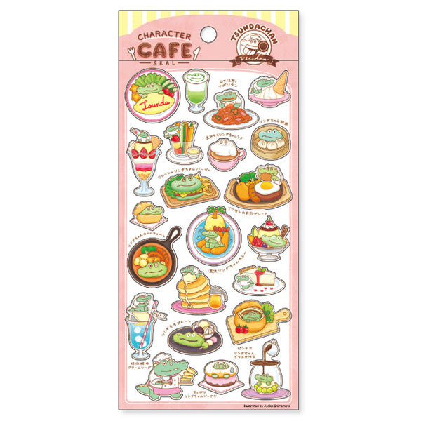 Tsunda Kitchen Character Cafe Sticker Mind Wave Seals Alligator Croc Crocodile