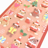 Teddy Bear Santa Christmas Mind Wave Seals Sticker