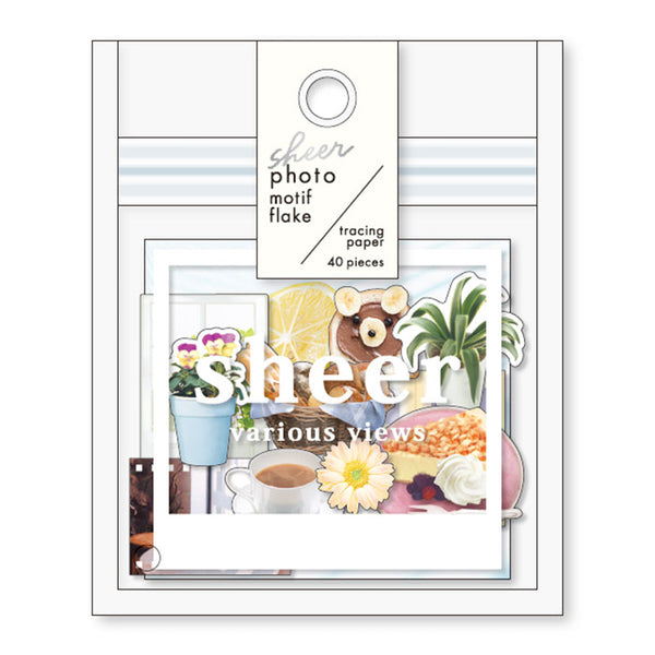 Photo Motif Natural Light Flake Sticker Mind Wave