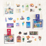 Photo Motif Retro Flake Sticker Mind Wave