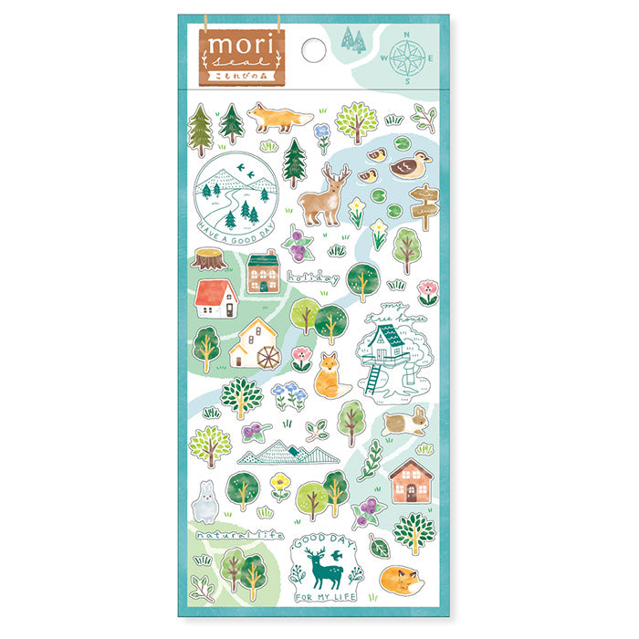 Filtered Sunlight Forest Mori Sticker Mind Wave Seals