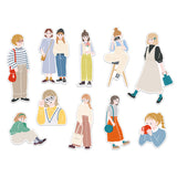 Amie Sticker Flake Casual Girl Mind Wave (40pcs)