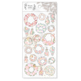 Pink Flower Wreath Sticker Mind Wave