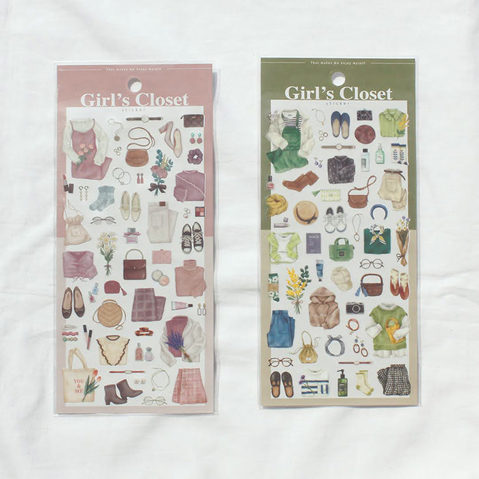 Girl's Closet Sticker Khaki Mind Wave