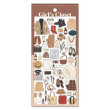 Girl's Closet Sticker Brown Mind Wave