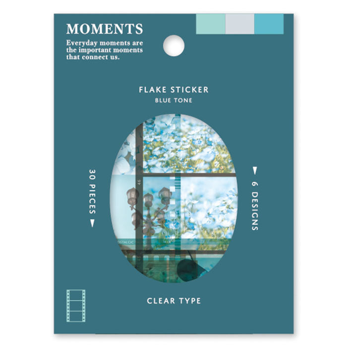 Moments Flake Sticker Blue Mind Wave