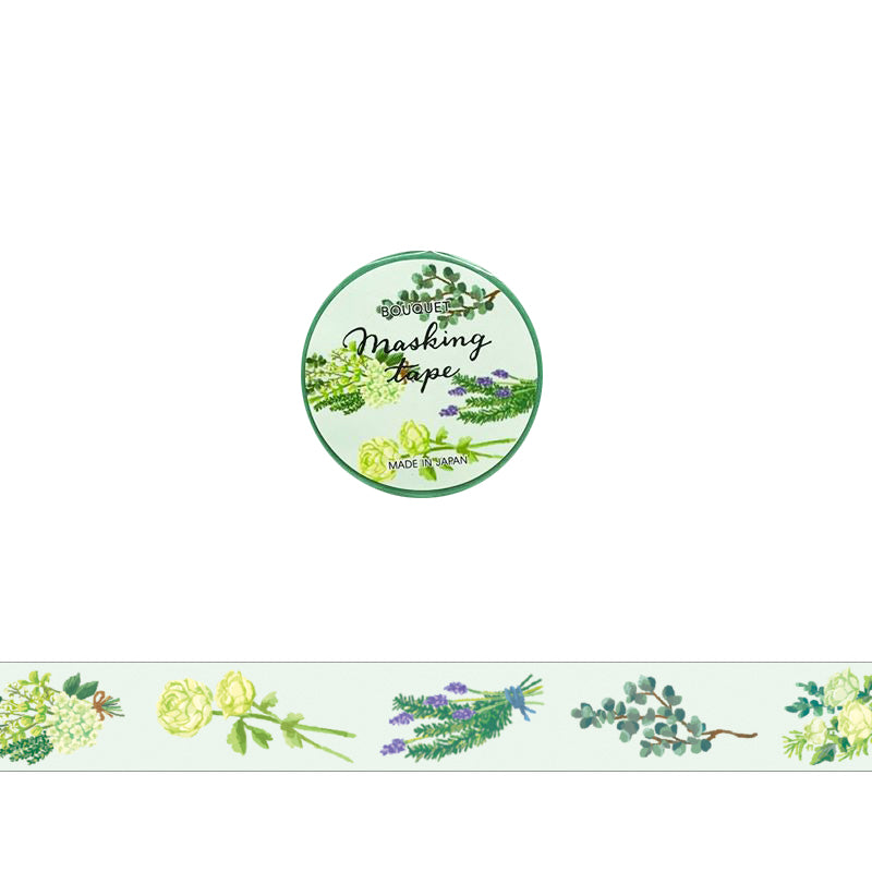 Green Floral Washi Tape Mind Wave