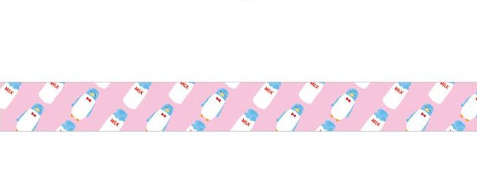 I would like to call this a surprise washi tape, it was a milk carton design at first sight but when you look closely, there it hides some cute penguins LOL!!! 