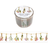 Floral Garland Clear PET Tape Mind Wave