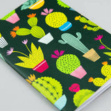 Dark Green Cactus A6 Notebook