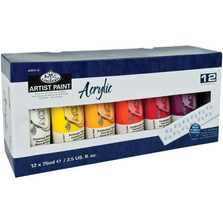 Artist Paint Multi-Pack Sets, 12-Color 75ml Set