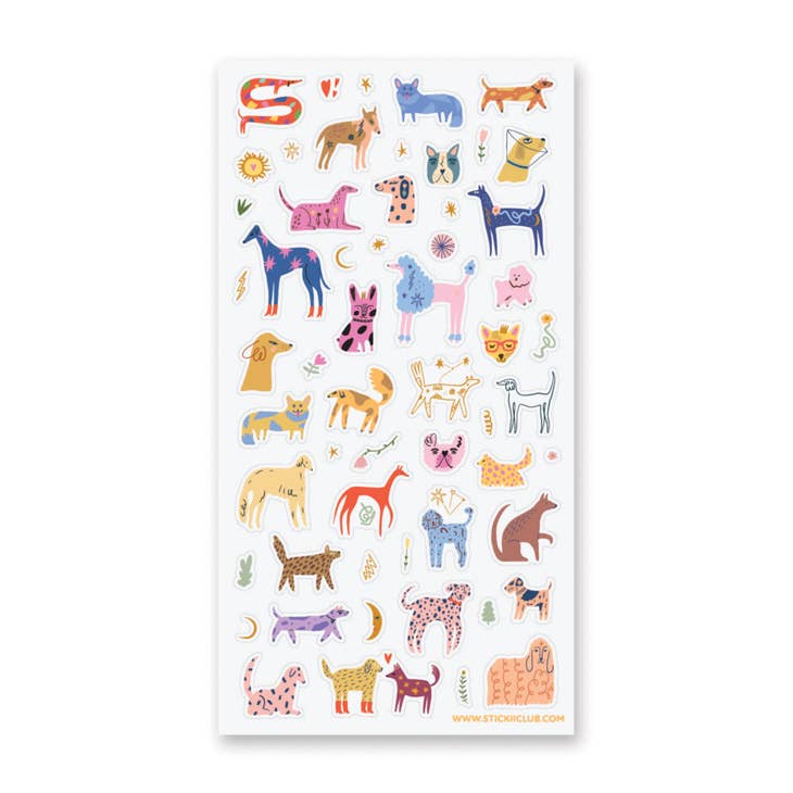 All Dogs Big & Small Sticker Sheet