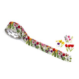 Tulip Flower Wreath Washi Roll Sticker Bande (200 pieces)