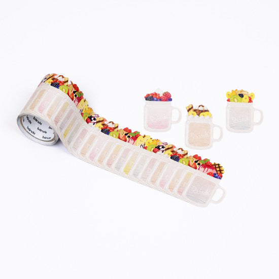 Drink Mason Jar Sticker Roll Bande Washi Tape (104 pieces)