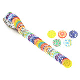 Bande Japanese Pattern Temari Washi Roll Sticker