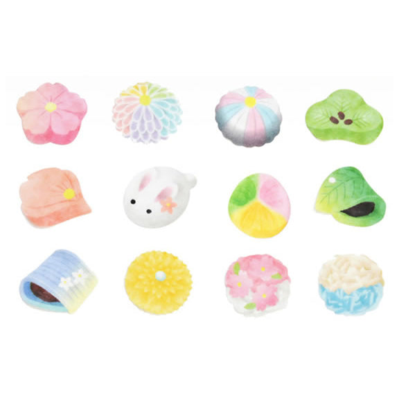 Rollo de pegatinas washi con dulces japoneses