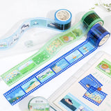 Ultramarine Blue Film Washi Tape Clear BGM