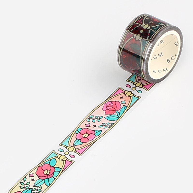 Stained Glass Girl's Dream Washi Tape Foil BGM