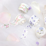 Iris Flower Lace Tape - Die Cut Washi Tape BGM