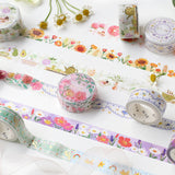 Flower Garden Washi Tape Foil BGM