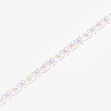 Embroidery Purple Washi Tape Foil BGM