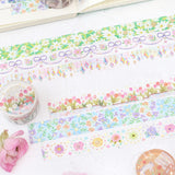 Embroidery Purple Washi Tape Foil BGM