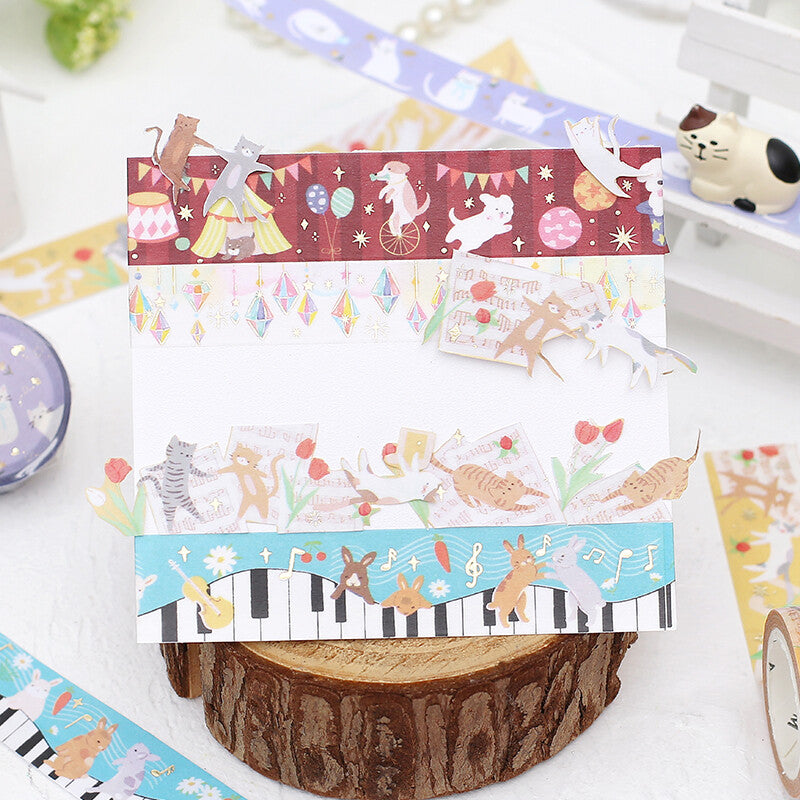 Piano Concert Washi Tape Foil BGM