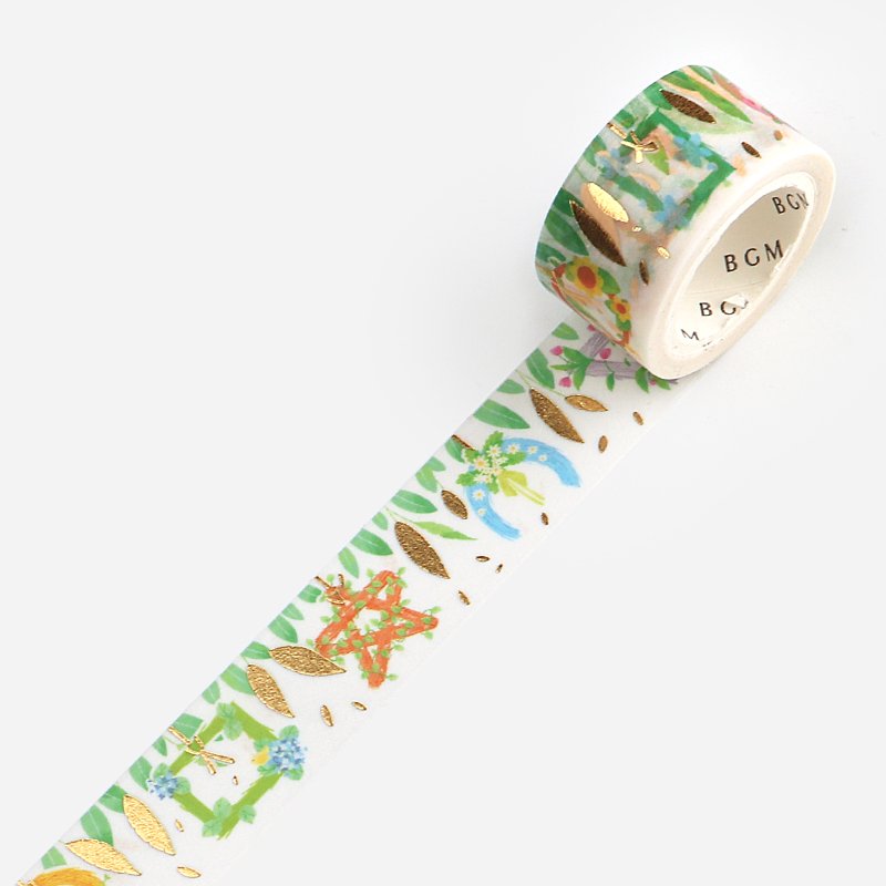 Ornament Flower Wreath Washi Tape Foil BGM