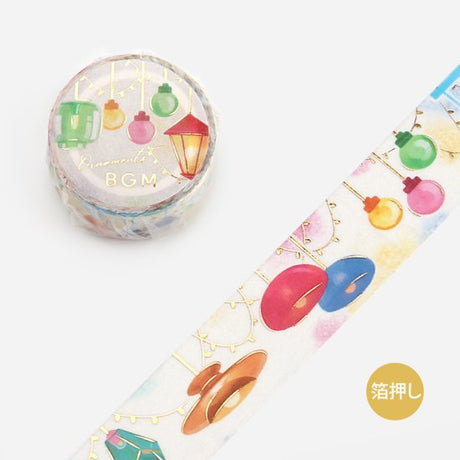 Ornament Lamp Washi Tape Foil BGM