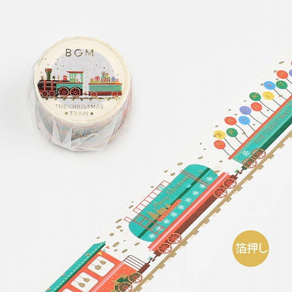 Christmas Train Washi Tape Foil BGM