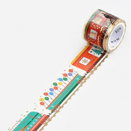 Christmas Train Washi Tape Foil BGM