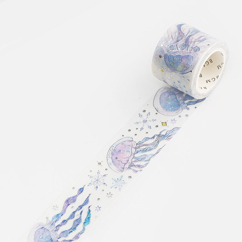 Winter Snow Jellyfish Washi Tape Foil BGM