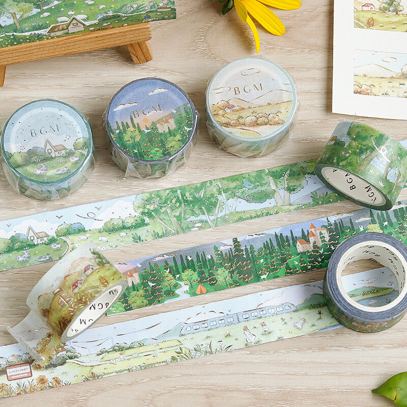 Forest Landscape Washi Tape BGM