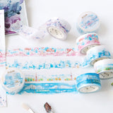 Mount Fuji Watercolor Washi Tape Foil BGM