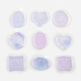 Irodori Purple Sealing Wax Seal Sticker - Thank You, For You, Diamond, Planet, Moon, Butterfly and more!