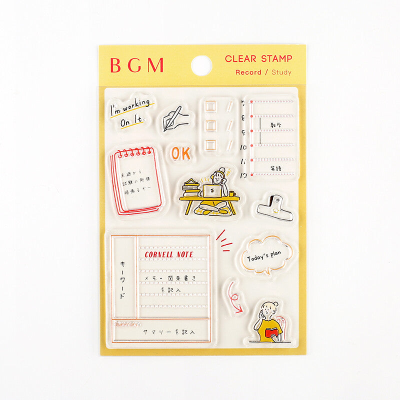 Study BGM Clear Stamp Set