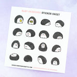 Baby Hedgehog Sticker Sheet