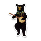 Banjo Bear Vinyl Sticker