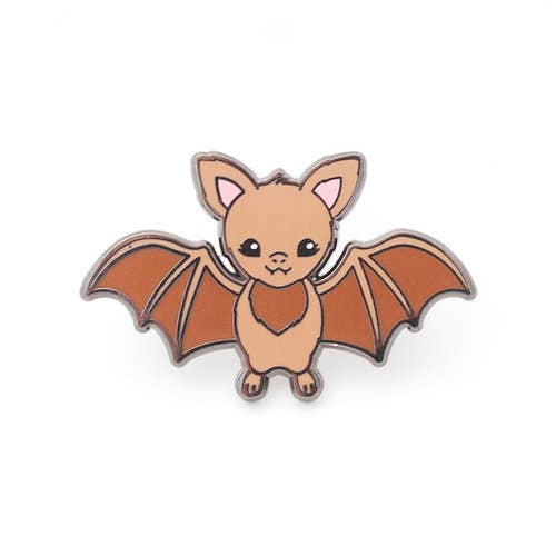 Brown Bat Pin