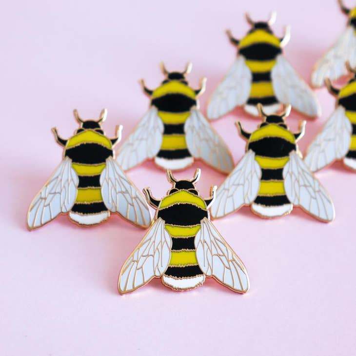 Pin de esmalte de abeja 