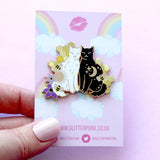 Bee Hive Cats Enamel Pin