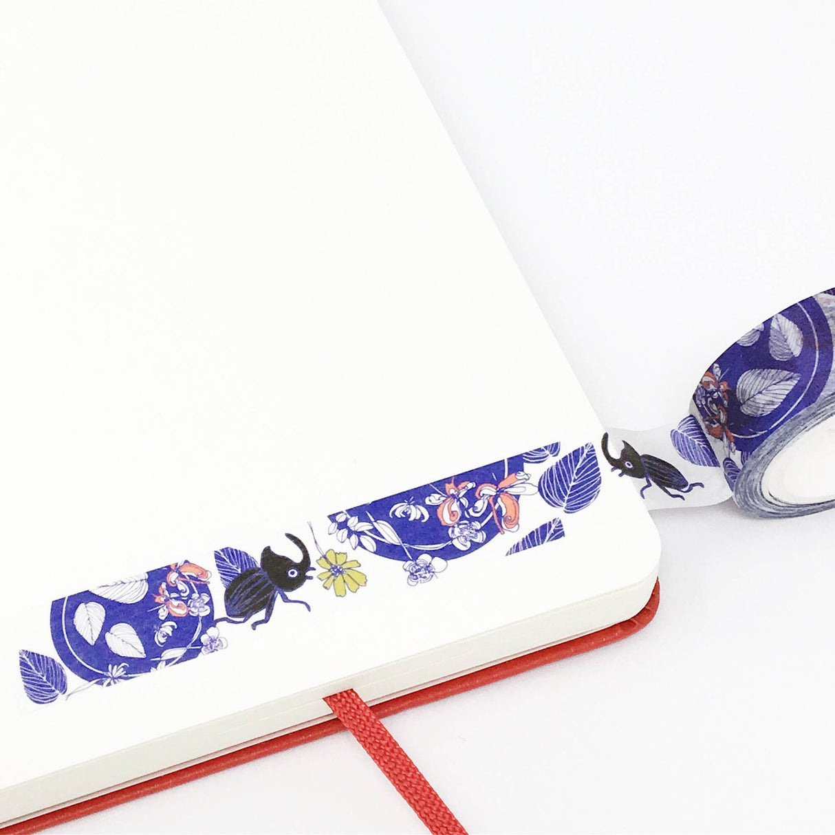 Beetles Garden Floral Washi Tape