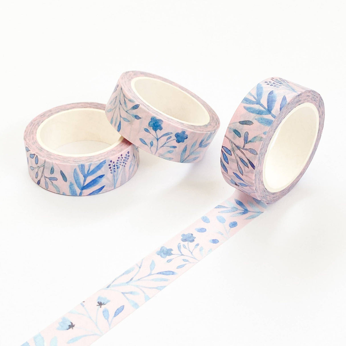 Blue Leaves Washi Tape