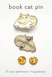 Book Cat Pin