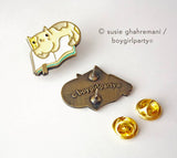 Book Cat Pin