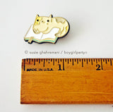 Book Cat Pin