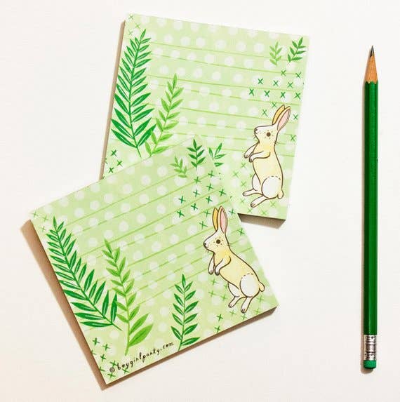 Botanical Bunny Memo Pad