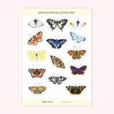 Pegatinas de mariposas británicas 