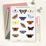 British Butterfly Stickers