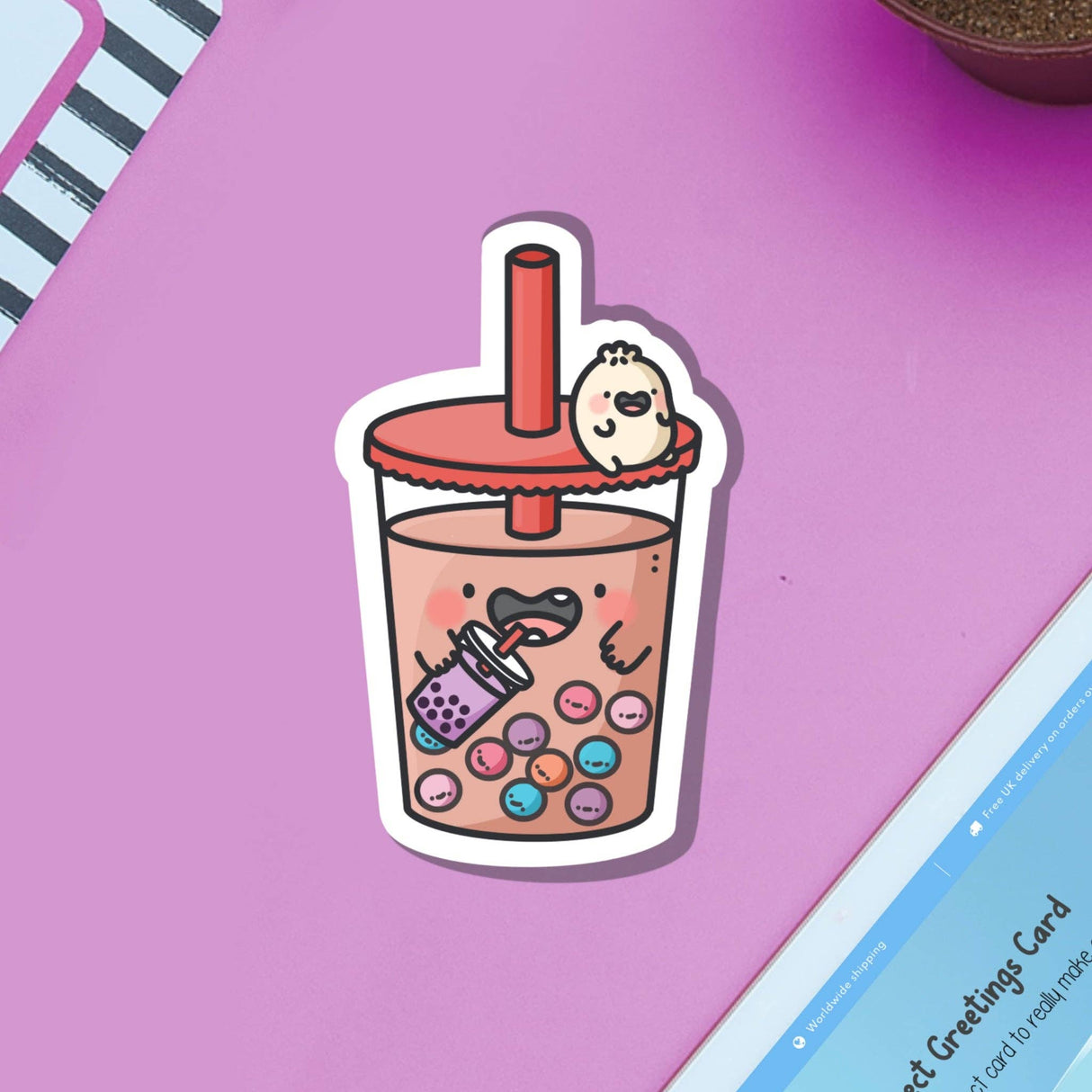 Bubble Tea Vinyl Sticker